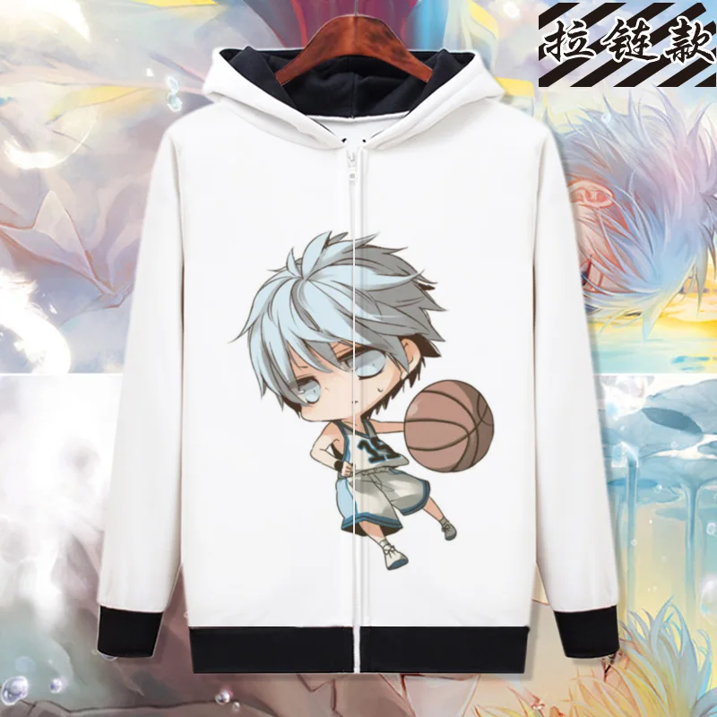 Высокое качество Q унисекс Аниме Kuroko no Basket хлопок Повседневное с капюшоном