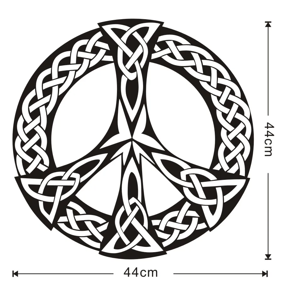 Знак мира виниловые наклейки на стену художественные фрески домашнего обихода