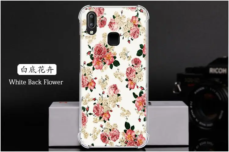 Противоударный чехол для телефона Vivo Y91/Y95/U1/Y91i модный дизайн с подушкой безопасности цветной окрашенный задний Чехол для телефона