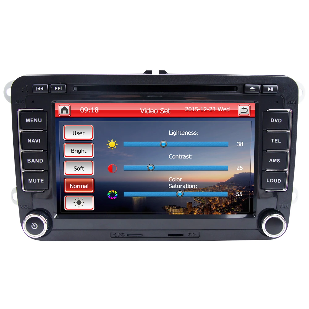 Goedkoop Eunavi 2 Din 7 ''Auto Dvd Speler Radio Voor Vw Golf Polo Jetta MK5 MK6 Passat B6 Skoda Touran 2Din Gps Navigatie Usb Ipod Fm Rds