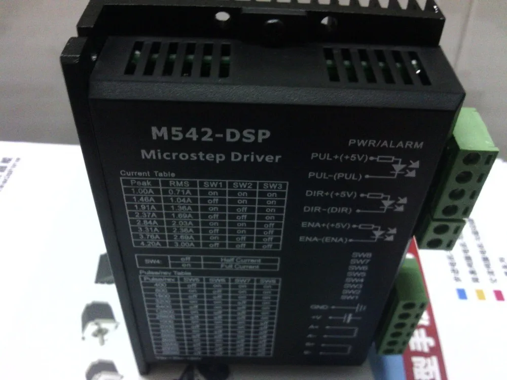 Всего 6 шт. много шагового привода m542-dsp работы 24v-50vdc из 1.0a-4.2a 2 фазы Драйвер шагового двигателя ЧПУ шагового система