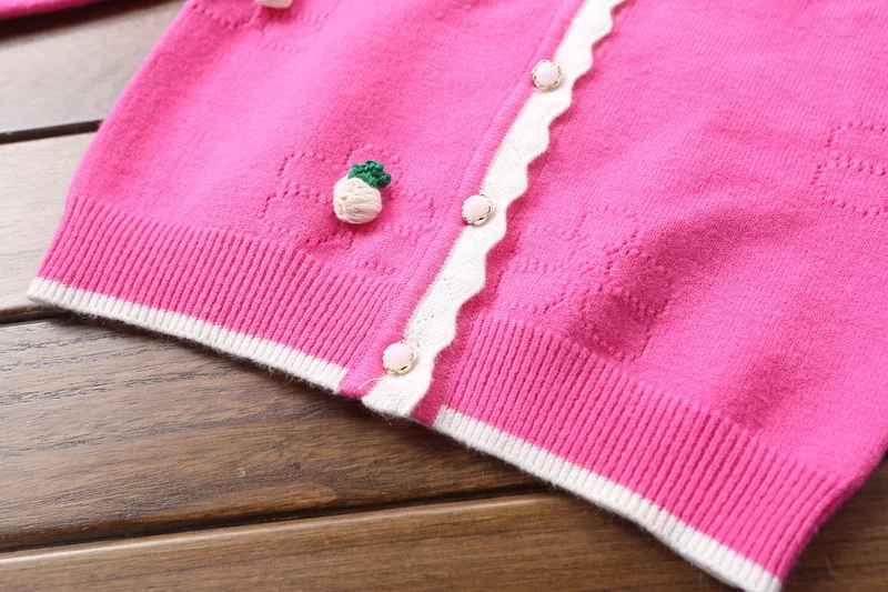 Новые детские свитера для девочек 2-4 лет хлопковые свитера кардиганы 8060