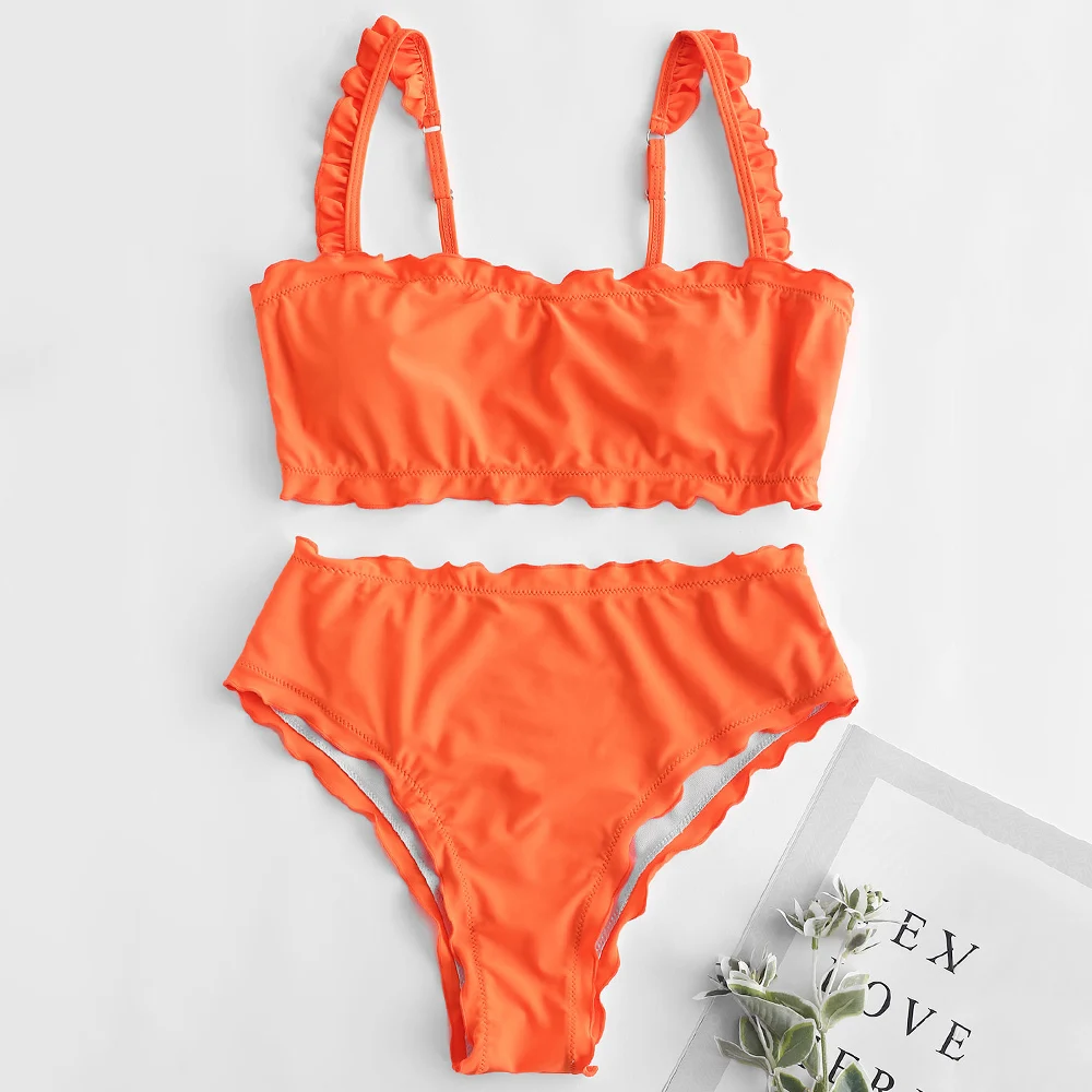 Женский купальник-бикини с высокой талией ZAFUL |