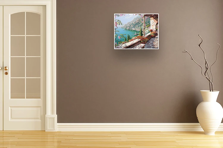 Пейзаж, рисунок по номерам 40x50 см, акриловая краска, холст, Масляные картины, цифры, стены, картины для декора гостиной, художественная посылка