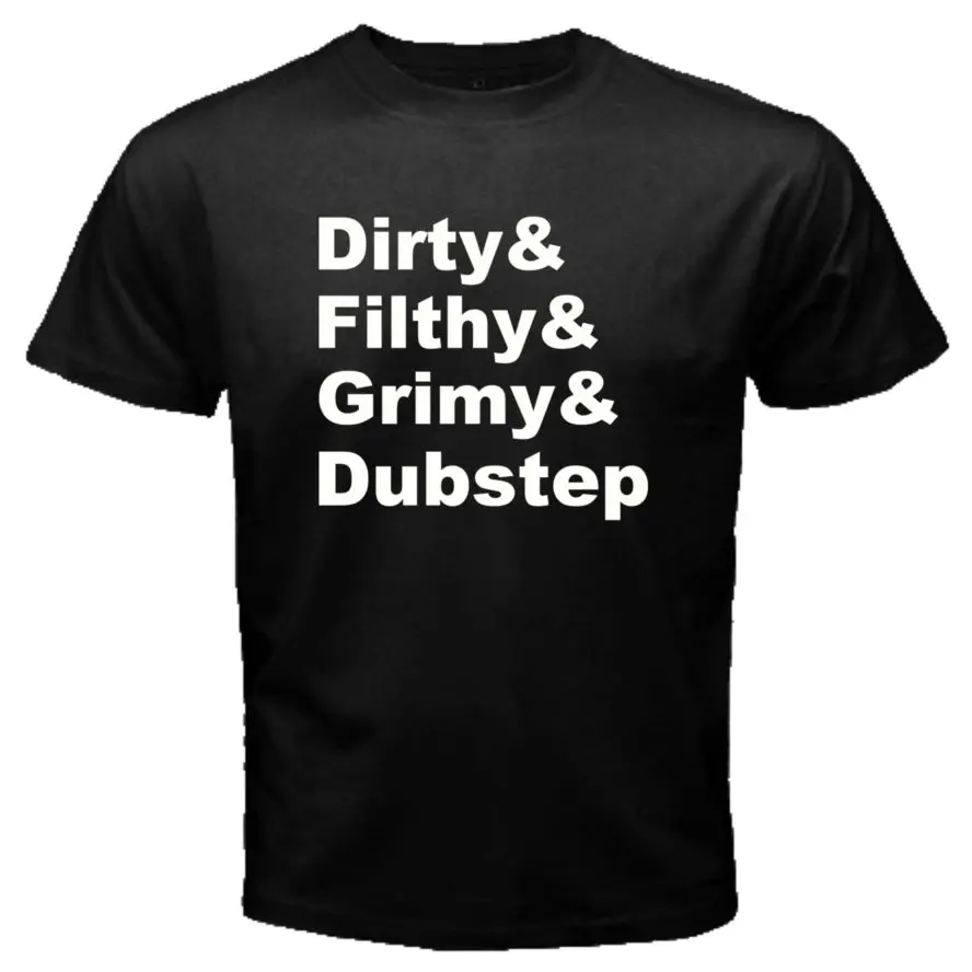 DIRTY GRIMY грязная DUBSTEP DUB Степ DJ drum n bass электронная музыкальная футболка C64 harajuku