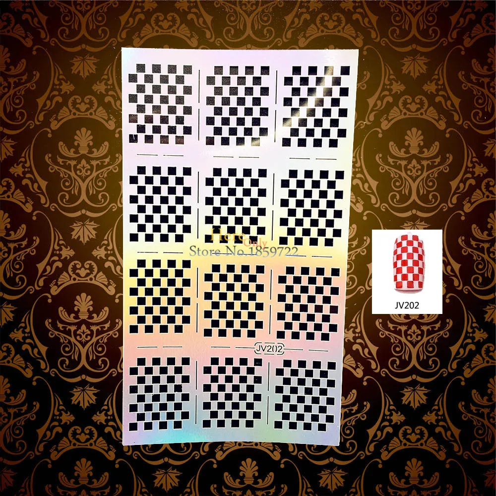 1 шт. Очаровательный 3D голографический винил для ногтей Маникюрные Переводные