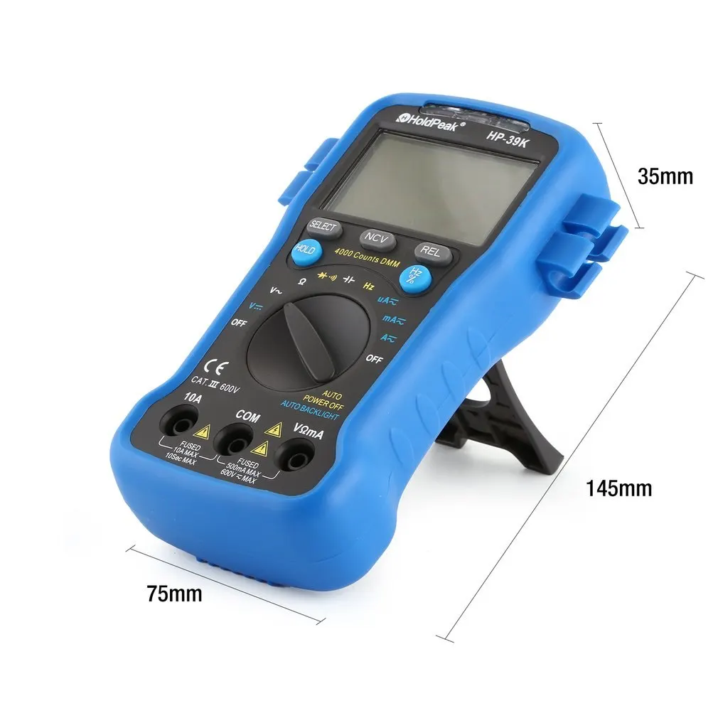 HoldPeak HP 39K Цифровой мультиметр Авто Диапазон Avometer универсальный счетчик 4000 Digs