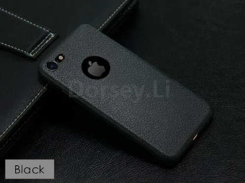 black Роскошный кожаный чехол для Apple iphone 6S чехол для iphone 7 Мягкий Силиконовый Модный чехол для мужчин задняя крышка для iphone 6 7 8 plus - Цвет: black