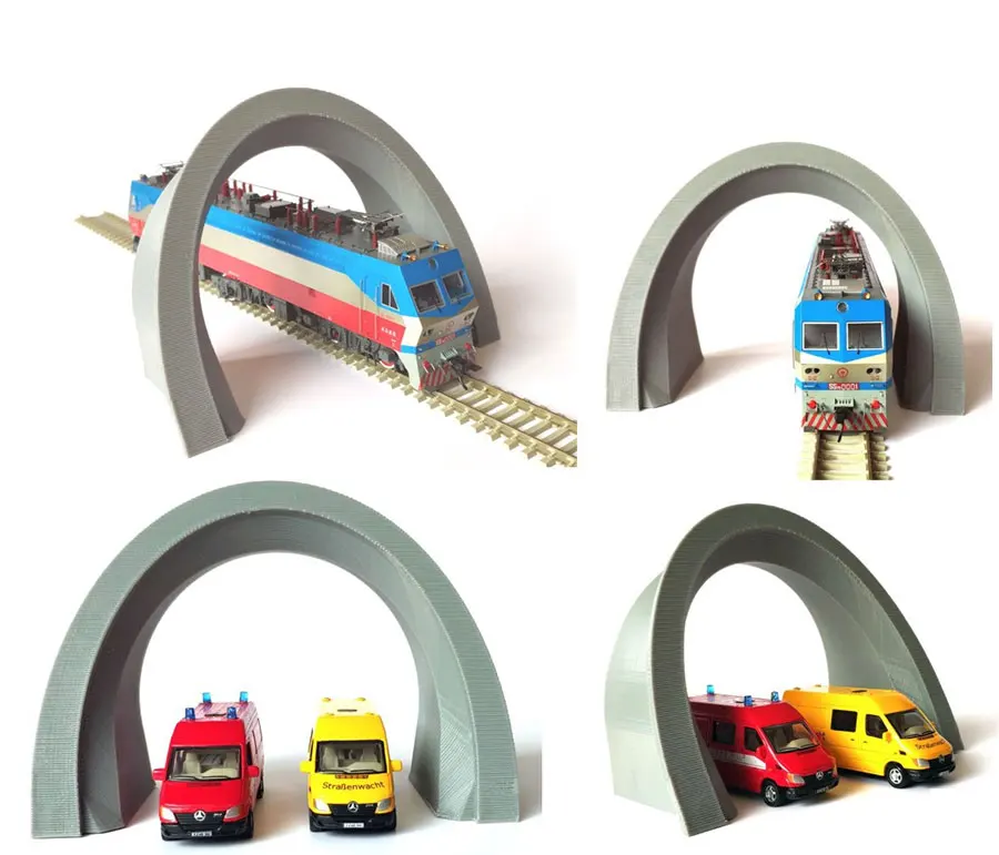 2 шт. DIY песочный стол аксессуары для сцены 1: 87 скоростной рельс Culvert туннельная