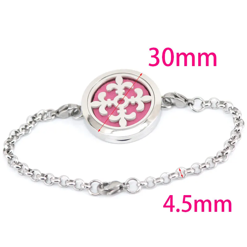 5 шт. медальон из нержавеющей стали для ароматерапии 30 мм|locket bracelet|bracelet braceletbracelet