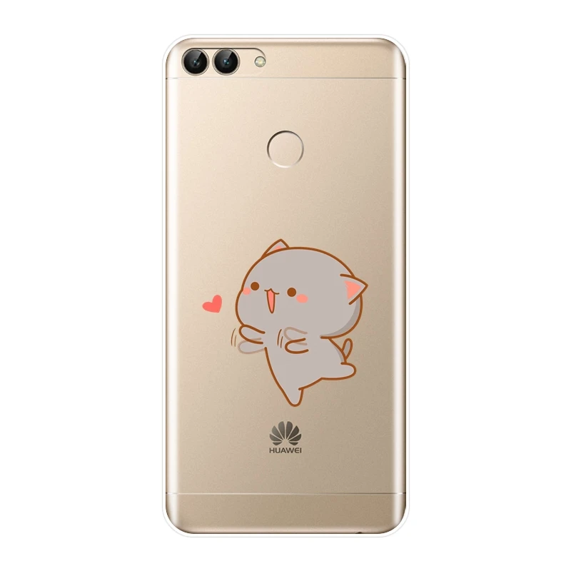 Милый чехол для телефона Huawei P9 P10 P Smart Plus P20 Lite Pro силиконовая Мягкая задняя крышка