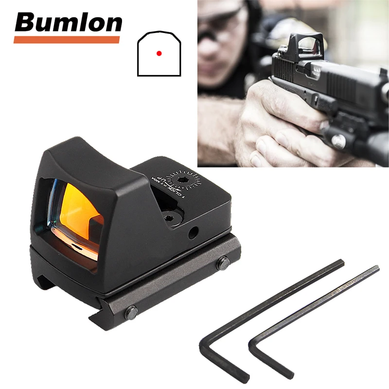 Тактический RMR Reflex мини красный точечный прицел без кнопки вкл/выкл для охоты