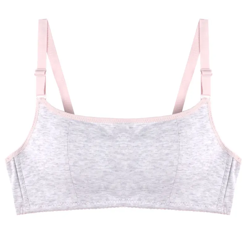 Бюстгальтер без косточек для учащихся младшей и средней школы хлопковое тонкое