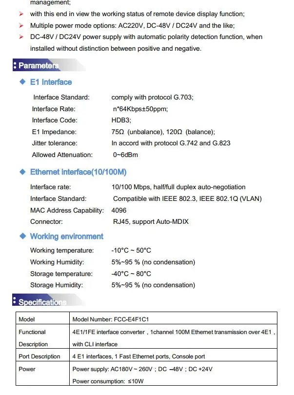 4E1 к конвертеру Интерфейса Ethernet, полоса пропускания: 8,192 м, 10/100 Адаптивная, VLAN, 19 дюймов стойка, AC220V или 48V ЕВРО зарядное устройство