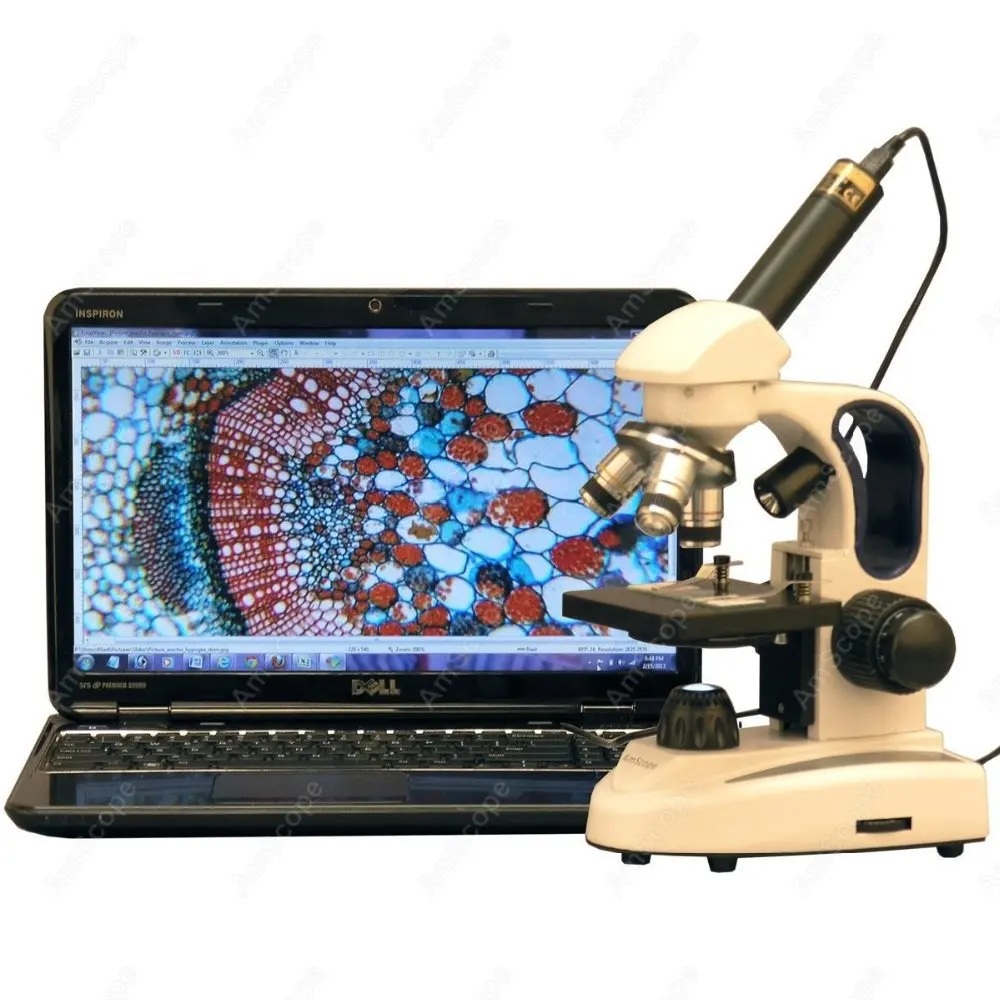 Светодиодный микроскоп AmScope 40X-1000X Беспроводной светодиодный + USB-камера |