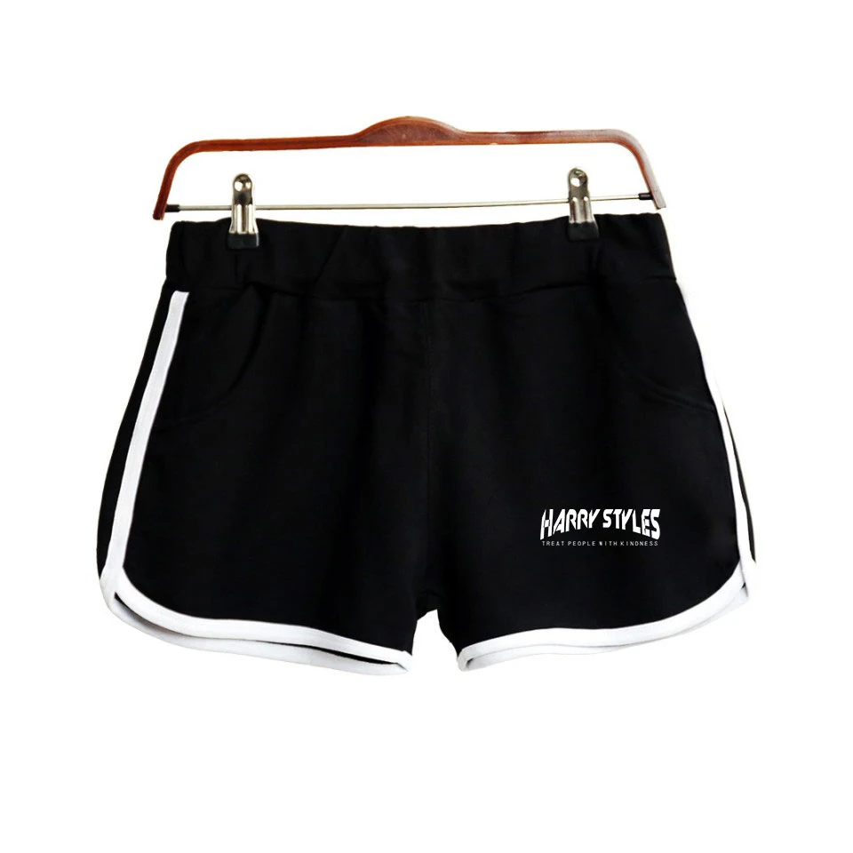 

Harry Styles Shorts Women Casual Cotton Short Femme Contrast Elastic Waist Shorts Fast Drying Drawstring Clothing New