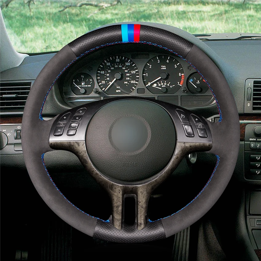 MEWANT черная замша кожа искусственная для BMW E39 E46 325i E53 X5 аксессуары интерьера