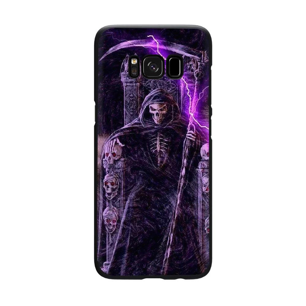 B10 Мрачный смерть с косой Скелет силиконовый чехол для телефона для Galaxy A3 A5 A6 плюс A7 A8 A9 S6 S7 край S8 S9 S10 плюс S10e Note 8 9 J6 - Цвет: B10