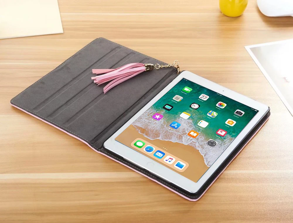 Роскошный чехол из ПУ кожи Модный Твила для Apple iPad 9 7 2017 2018 Air 1 2 5 6 A1822 A1823 A1893 A1954 |