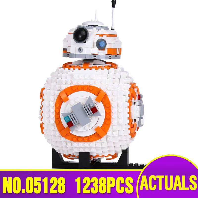 DHL 05128 Оригинальные Звездные серии войны 75187 BB 8 Набор роботов строительные блоки кирпичи детские конструкторы игрушки в качестве рождественского подарка модель
