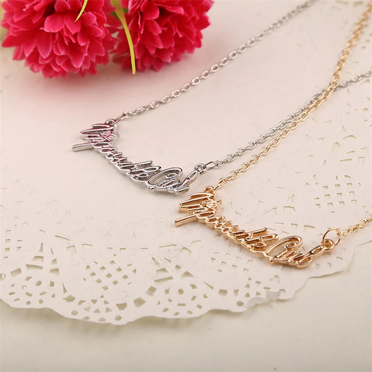 Ожерелье с невозможной девушкой Серебряный кулон надписью Time Lord и Clear Oswald новая