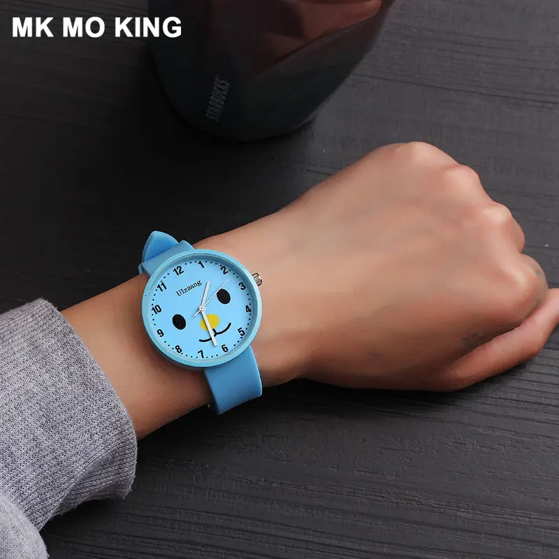 Харадзюку Ретро Стиль Кварцевые Мужские Женские Простые парные Часы