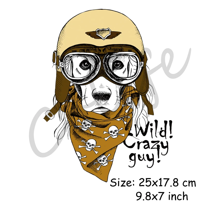 Утюжок для одежды Crazy Animal моющиеся Пластыри передачи тепла аппликации DIY футболка