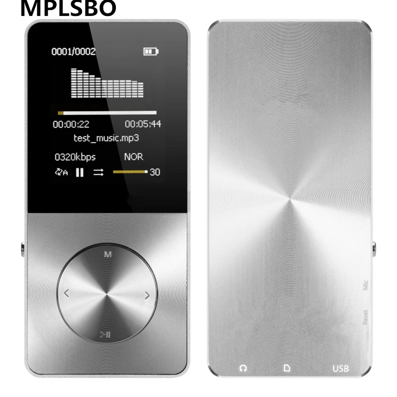 MPLSBO HiFi Металл MP4 плеер Встроенный динамик 16 ГБ 1,8 дюймов Экран может Поддержка 32 ГБ SD карты с видео сигнал тревоги FM Электронная книга