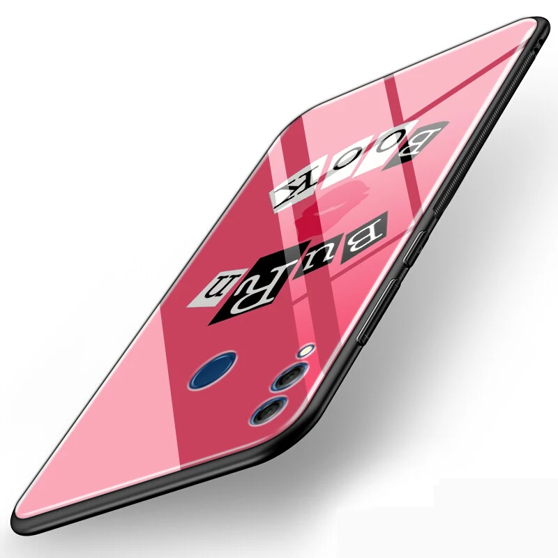 Чехол Lavaza из ТПУ со стеклом и надписью Mean Girls Kiss для Huawei Mate 20 P10 P20 P30 Y6 Y9 P smart lite Pro 2018