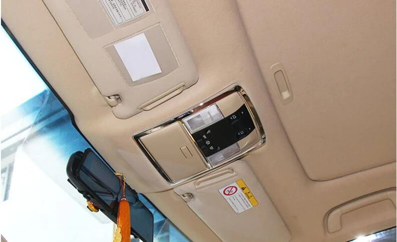 Для Toyota Land Cruiser Prado FJ150 2014 2015 2016 хромированная Автомобильная интерьерная лампа для
