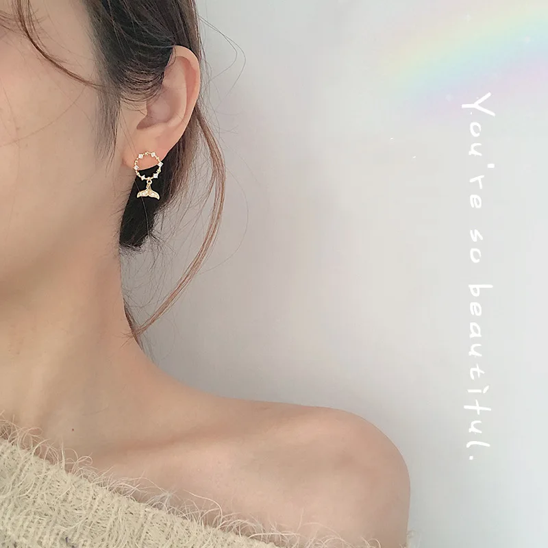 S925 наборе серебристых спиц из уха ногтей 2019 новая серьга сети как у знаменитых