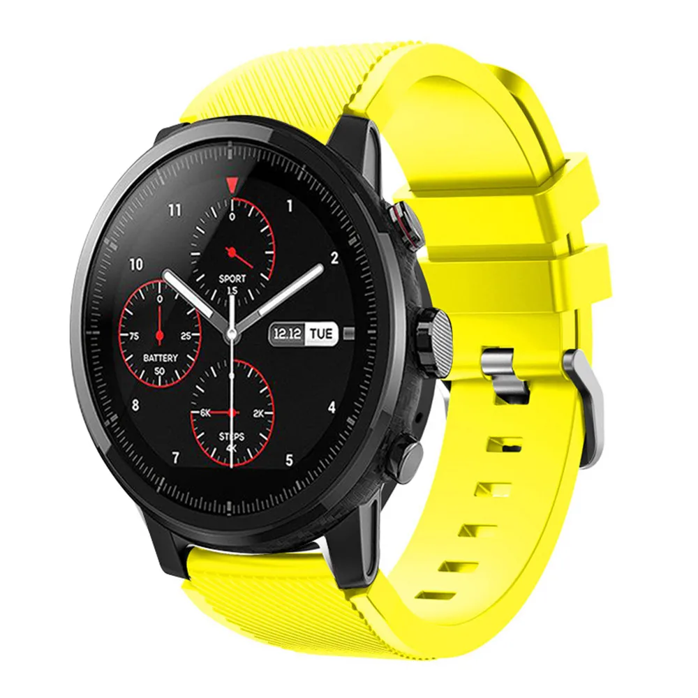 Watchbands 22mm Sport Silicone Strap For Samsung Gear S3 Frontier Classic Replacement Band Huami Amazfit Stratos 2/2S strap | Электроника