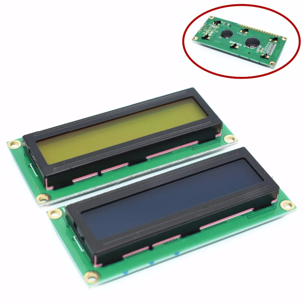 Модуль 1602 LCD 1 шт. зеленый экран 16x2 ЖК дисплей Module.1602 5V и белый код для arduino|lcd 1602|lcd