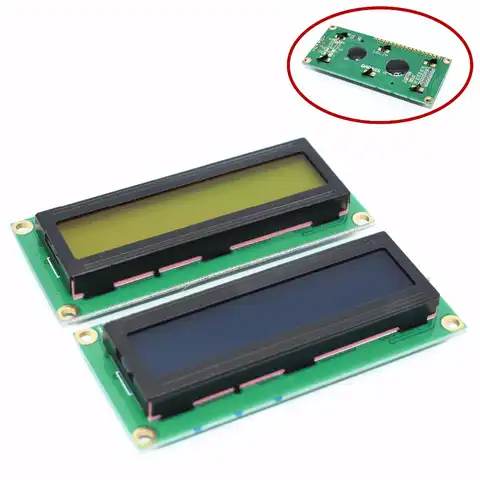 Модуль ЖК-дисплея 1602 1602, зеленый экран 16x2 символов, модуль ЖК-дисплея 1602 5 В, зеленый экран и белый код для arduino, 1 шт.
