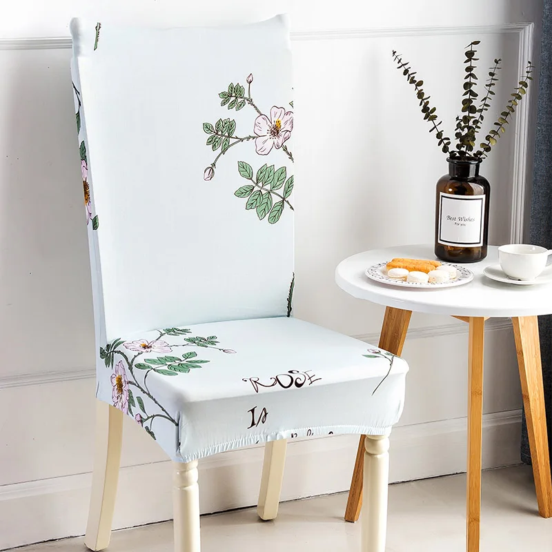 Comwarm современная столовая стрейч спандекс Чехол для стула геометрический