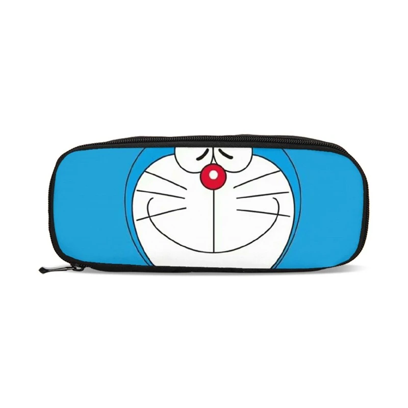 Япония Стиль Doraemon холст пенал для карандашей с рисунком подростков обувь для девочек Организатор кошелек мальчиков сумка хранения ребенок мультфильм - Цвет: Зеленый