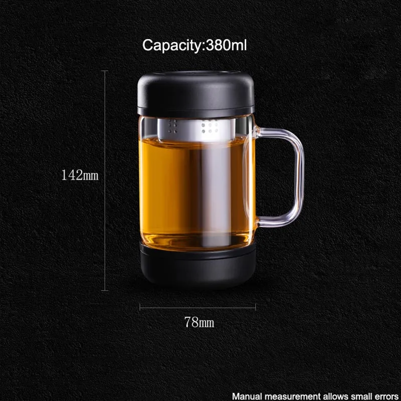 380 мл креативная прозрачная стеклянная бутылка для воды мужская и Ms чайная