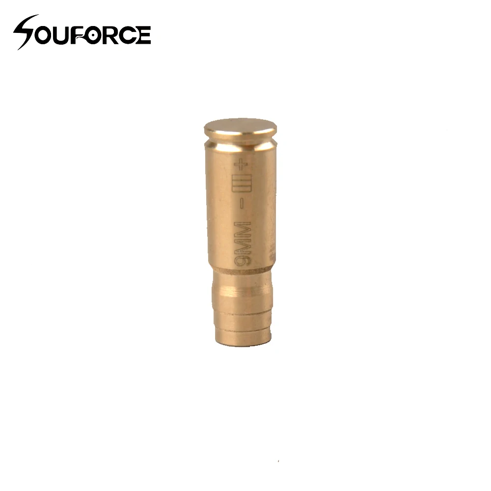 

9mm Red Dot Bore sighter Brass Tactical Bore Sighter for For Airsoft Rifle Scope Hunting