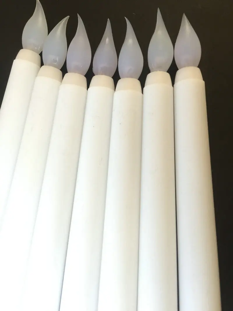 50 шт 11 &quotсветодиодная на батарейках мерцающие цвета слоновой кости с коническим