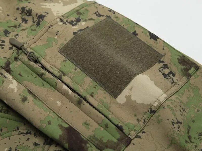 Мужская армейская камуфляжная Военная ветрозащитная тактическая куртка охотничий плащ стоячий воротник ветрозащитная верхняя одежда флисовые пальто