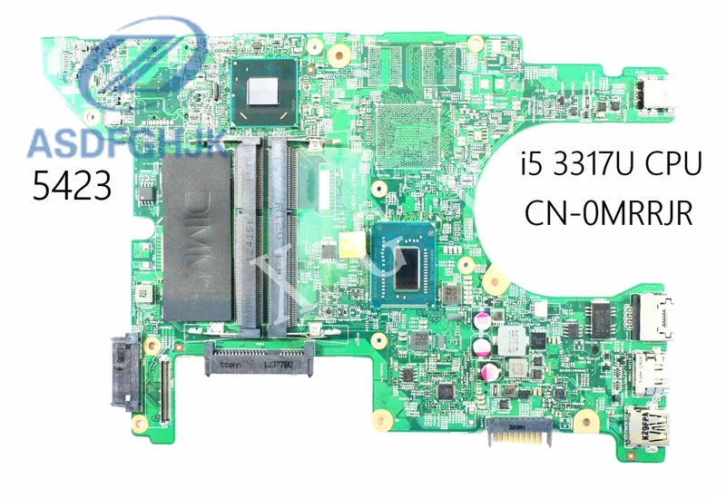 Cn 0MRRJR MRRJR материнская плата для ноутбука Dell Inspiron 14z 5423 SR0N8 i5 3317U DDR3 интегрированный