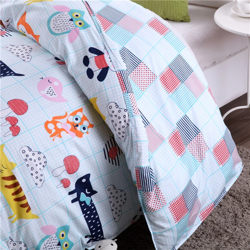 Домашний текстиль маленькие животные рисунок из мультфильма 100% хлопок