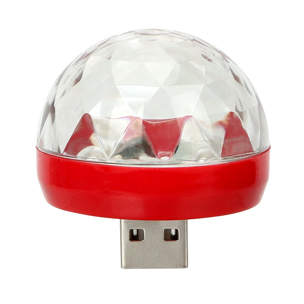 YOSOLO декоративная лампа Автомобильный светодиодный светильник DJ RGB лампа USB Клубная Дискотека магический сценический светильник Авто интерьерный светильник орнамент