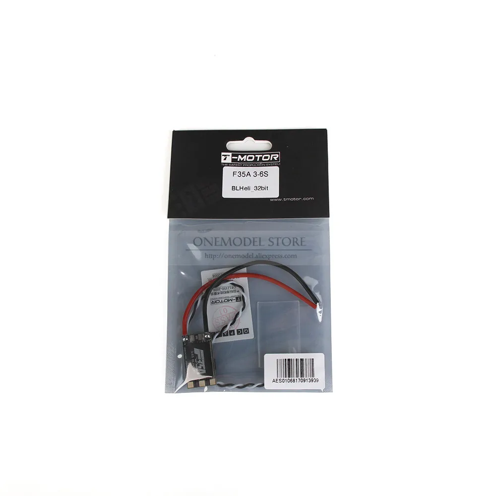1 шт. высокоэффективный t-двигатель FPV 35A-32bit 3-6S BLHeli_32 mini Ultralight бесщеточный ESC для RC