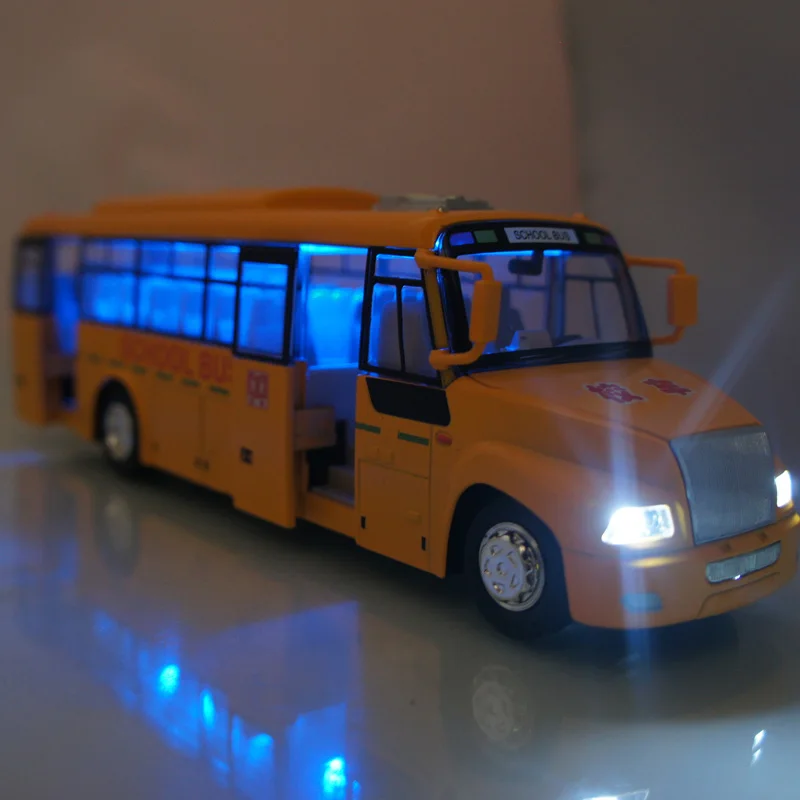 Модель школьного автобуса большого размера в масштабе 1:32 игрушечный автомобиль
