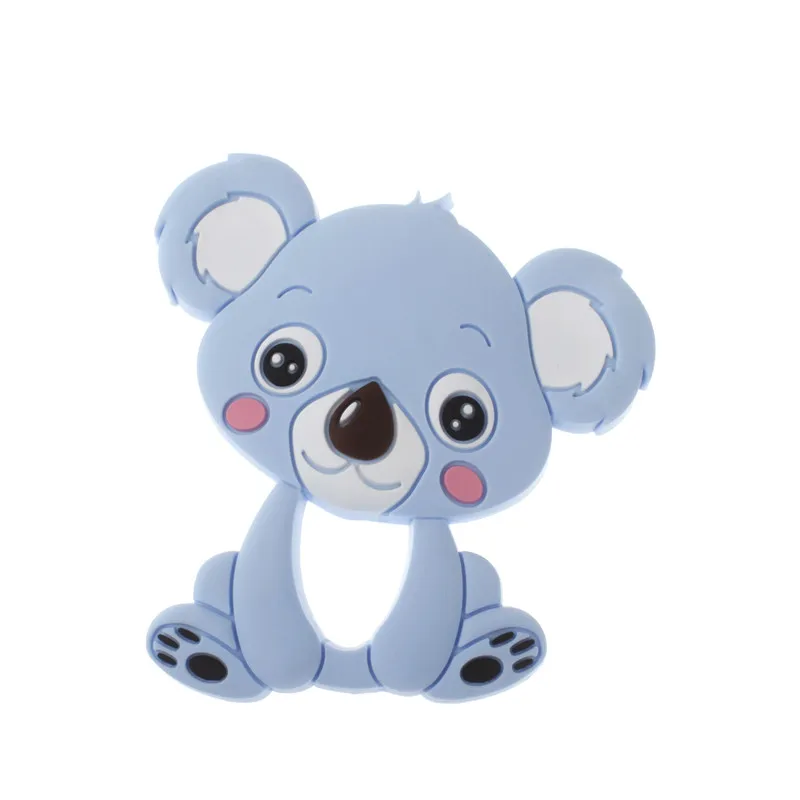 5 шт. коала Медведь Детские Прорезыватели Силиконовые Прорезыватели игрушки силиконовые жевательные подвески детские Bpa бесплатно силиконовые прорезыватели Diy ожерелье кулон