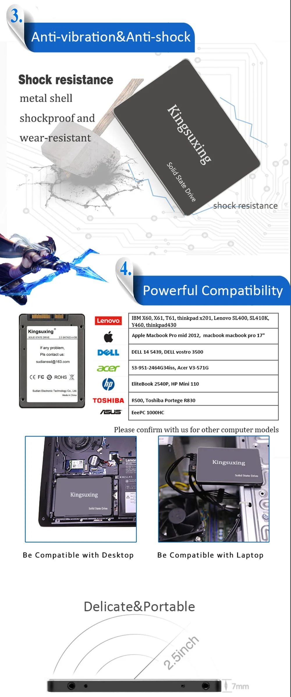 2,5 ''SATA3 SSD Внутренний твердотельный накопитель для ноутбука, настольного компьютера, твердотельный жесткий диск 240 ГБ 512 1 ТБ SSD
