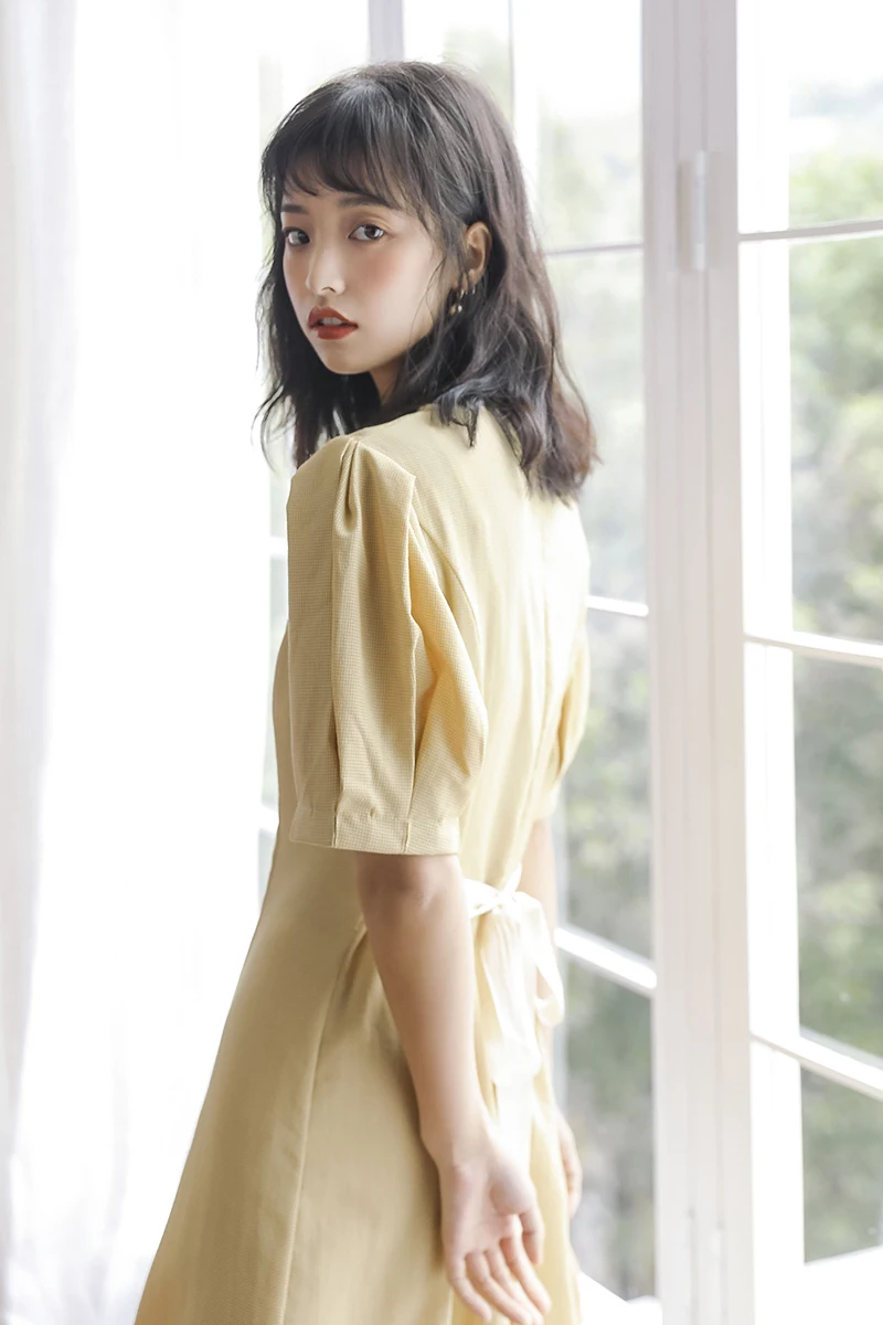 Лето 2019 Новый Повседневное колено платье для женщин элегантное был тонкий в