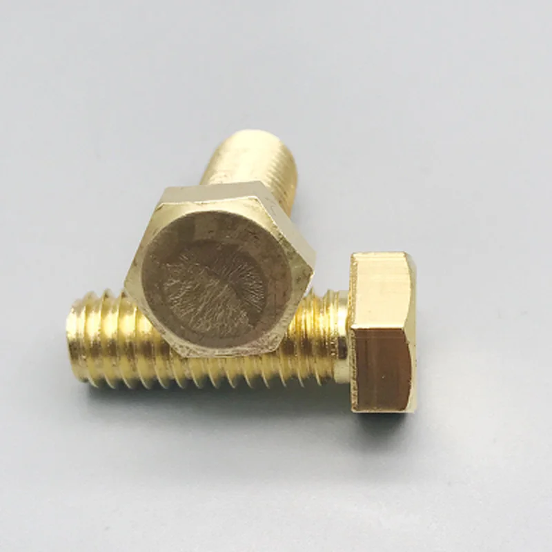 10 шт. M4 шестигранные винты с внешней головкой медный латунный наружный
