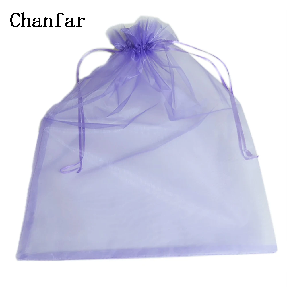 

100pcs/bag 30*40cm 35x50cm Organza Bags White Jonquil Pink Purple Blue Gold Gift Bags & Pouches